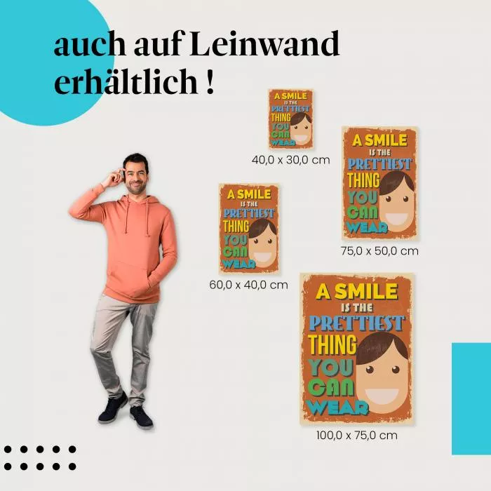 "Ein Lächeln ist das Schönste..." | Postereck 0733